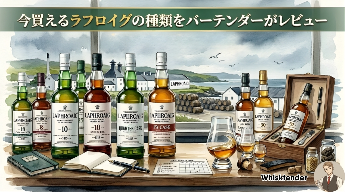 ラフロイグの種類をバーテンダーが実飲レビュー
