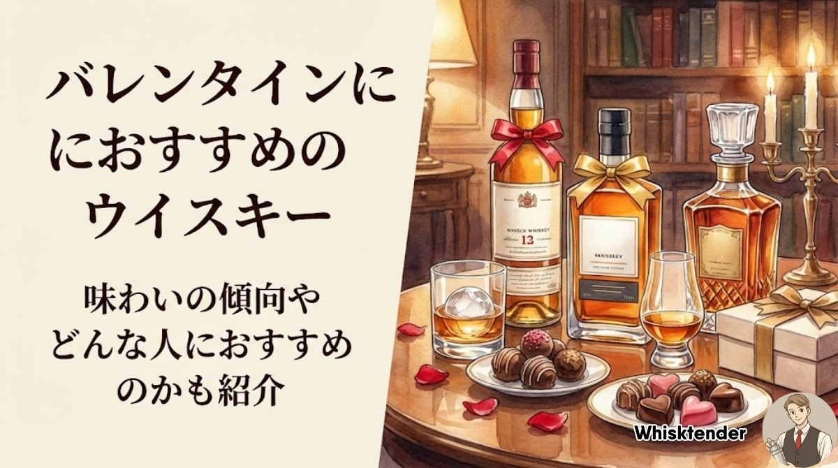 バレンタインに贈りたいおすすめのウイスキーを紹介