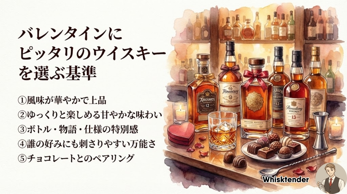 【バーテンダー目線】バレンタインにピッタリのウイスキーを選ぶ基準