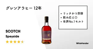 レビュー｜グレンアラヒー 10年 カスクストレングス【力強くリッチで