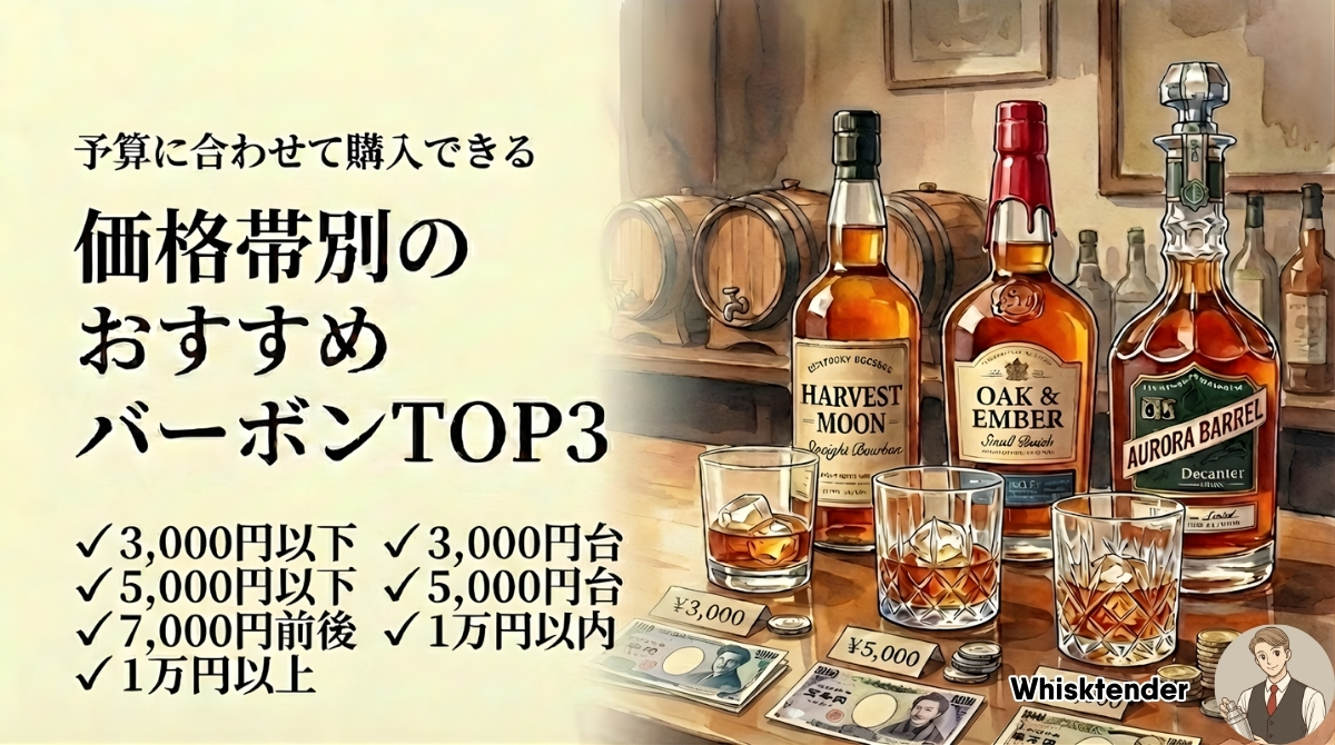 【価格帯別】予算で失敗しないバーボンTOP3