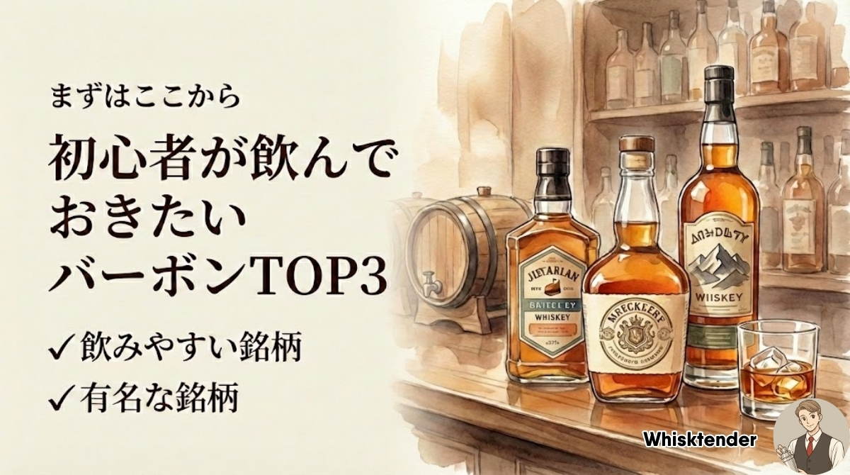 【初心者向け】まずは飲んでおきたいバーボンTOP3
