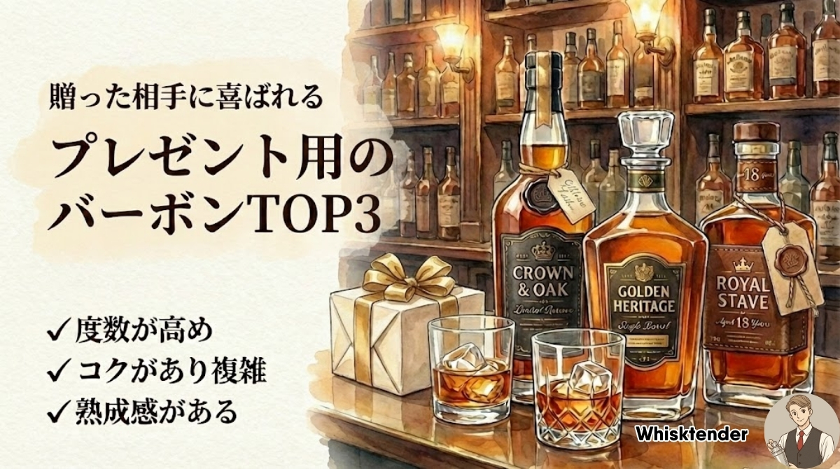 【プレゼント向け】贈った相手に喜ばれるバーボンTOP3