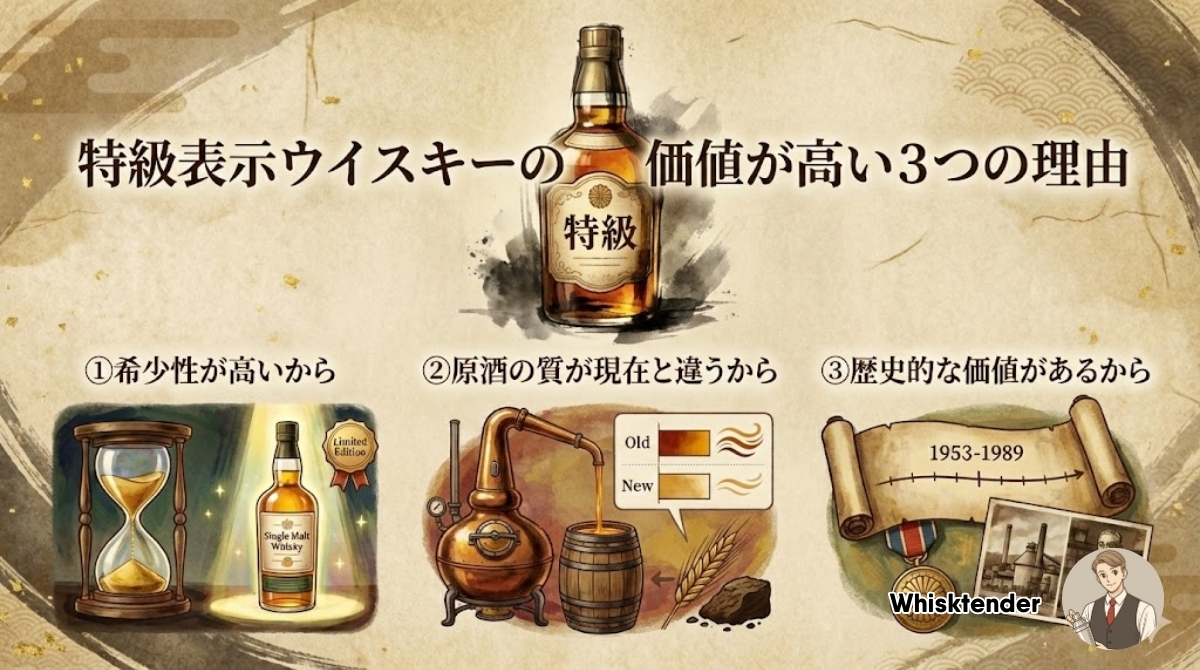 特級表示ウイスキーの価値が高い3つの理由